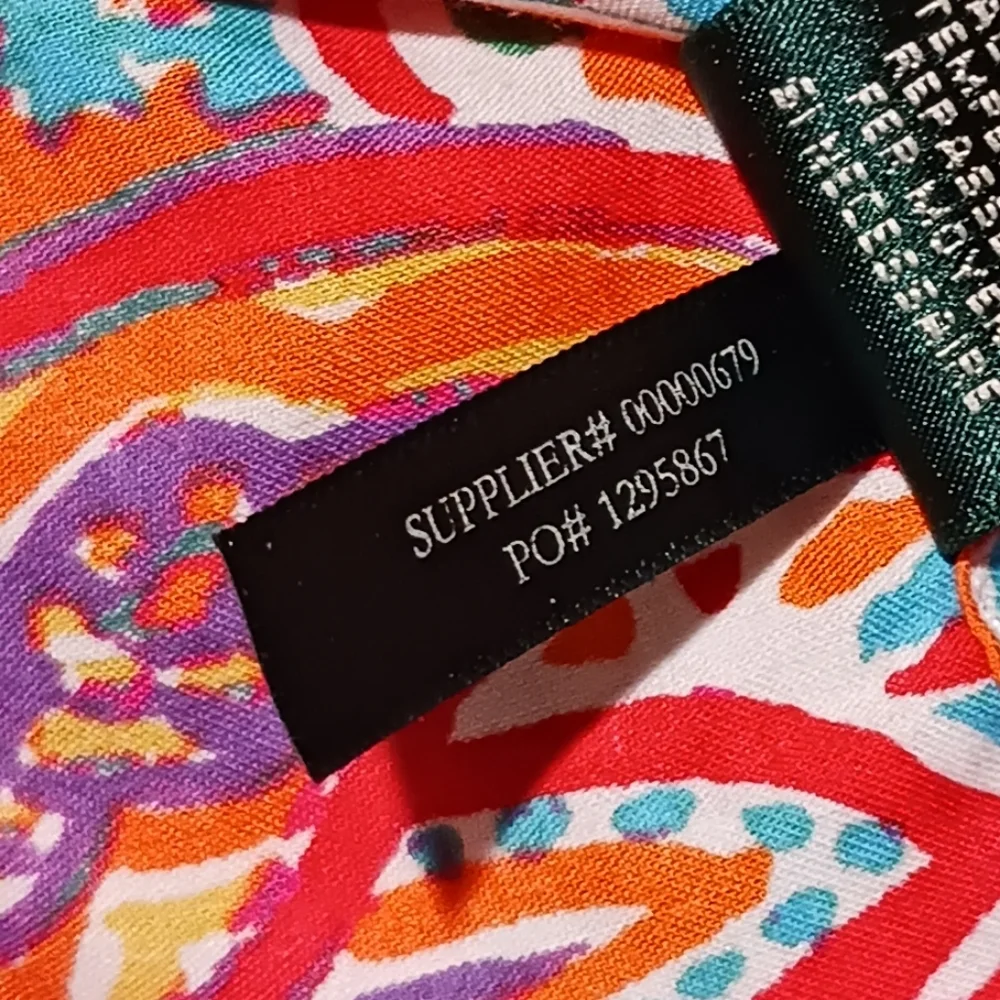 Lauren Ralph Lauren Colorful Button Up Shirt - Picture 9 of 9